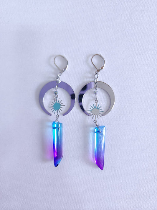 Aretes Luna y Prisma Celestial ✨