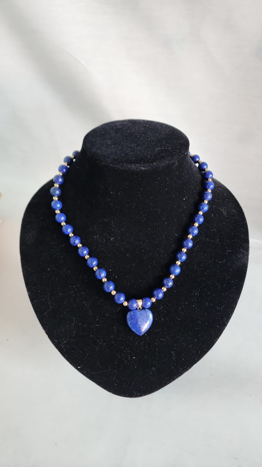 Collar de lapislazuli natural azul